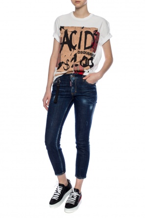 ‘runway straight cropped jean’ jeans, zdjęcie 2 ‘runway straight cropped jean’ jeans od Dsquared2